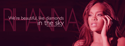 Rihanna Diamonds Lyrics Facebook Cover