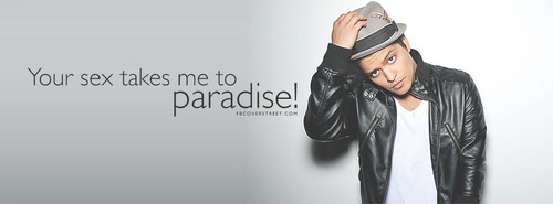 Bruno Mars Locked Out of Heaven Lyrics Facebook Cover
