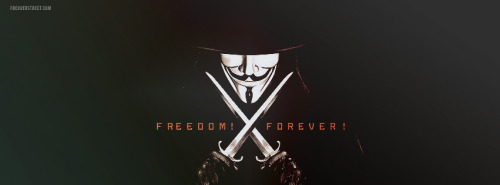V For Vendetta Freedom Forever 2 Facebook Cover