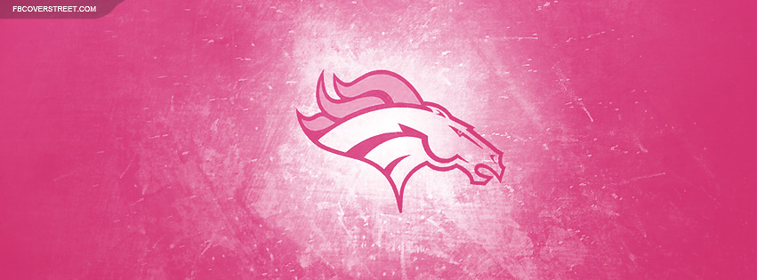 Denver Broncos Pink Logo Facebook Cover