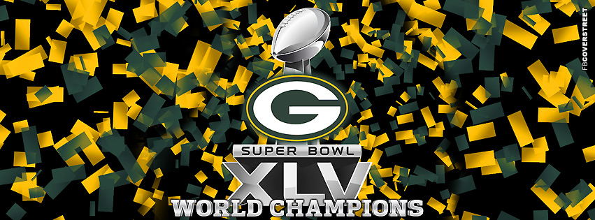 Green Bay Packers XLV World Champions Trophey  Facebook Cover