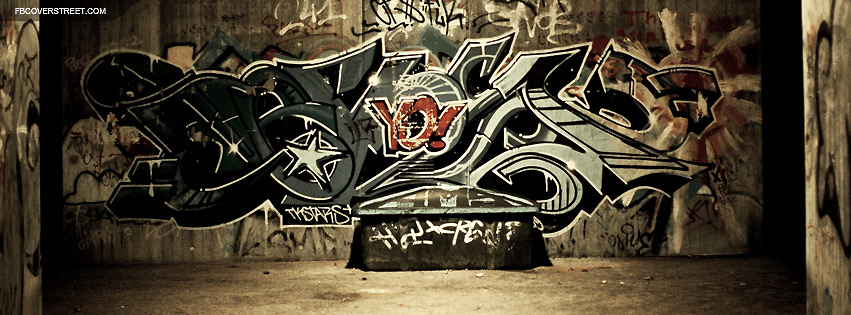 Graffiti Strange Place Facebook Cover