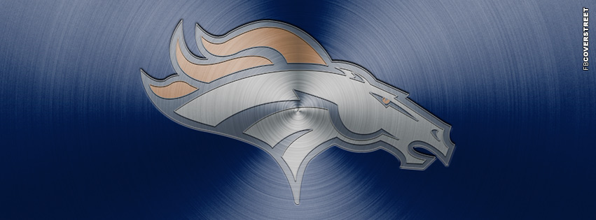 Denver Broncos Aluminum Logo Facebook Cover  Facebook Cover