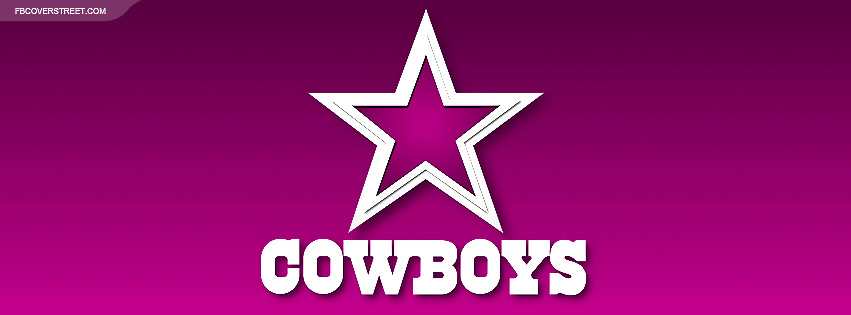Dallas Cowboys Pink Girl Logo Facebook Cover