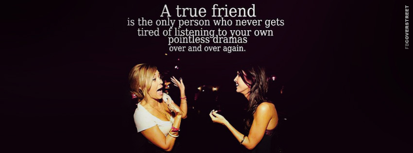 A True Friend  Facebook Cover
