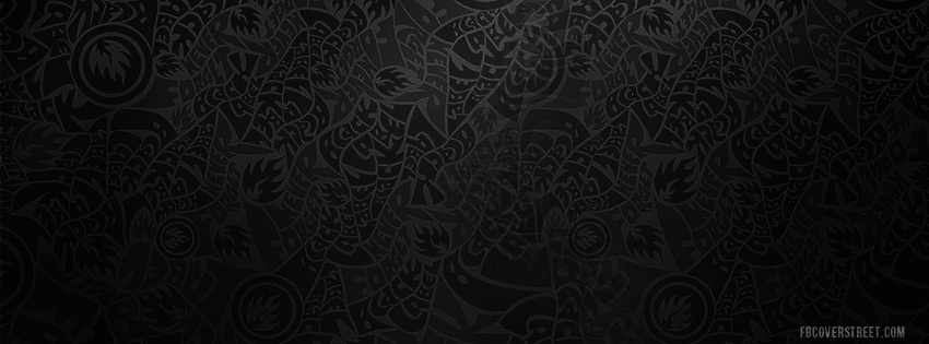 Black Label Wild Text Pattern Facebook Cover