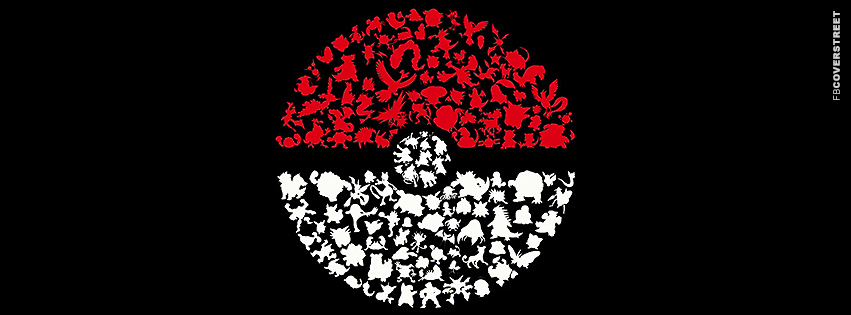 Pokemon Poke Ball Character  Facebook Cover