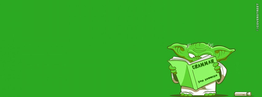 Yoda Learning Grammar  Facebook Cover