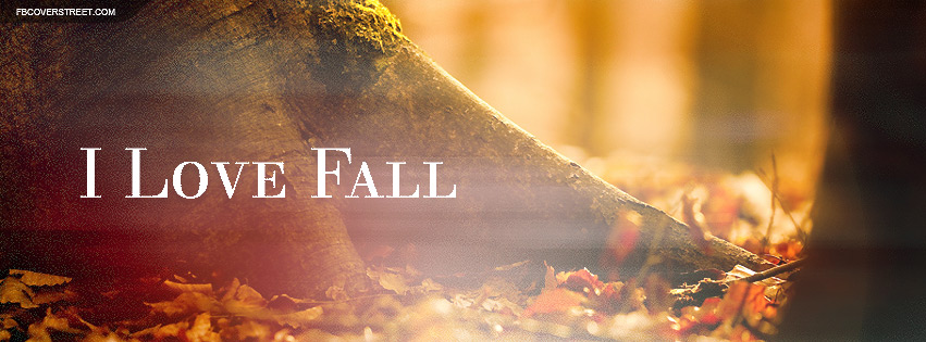 I Love Fall Quote Facebook Cover