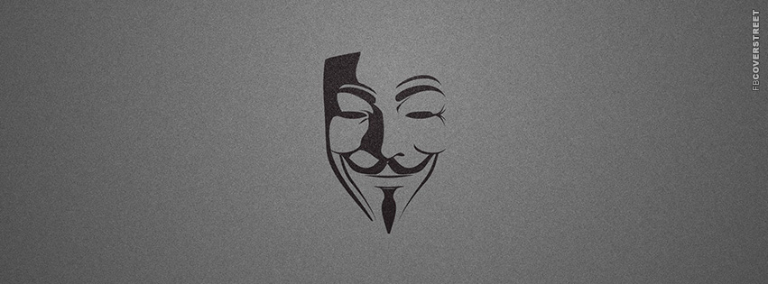 Anonymous Mask Cover  Facebook Cover