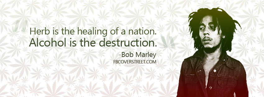 Bob Marley Healing Herb Facebook Cover