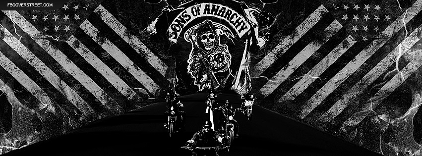 Sons of Anarchy Club Riding and Logo Facebook Cover