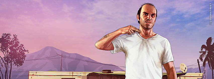 Trevor Cut Here GTA V  Facebook Cover