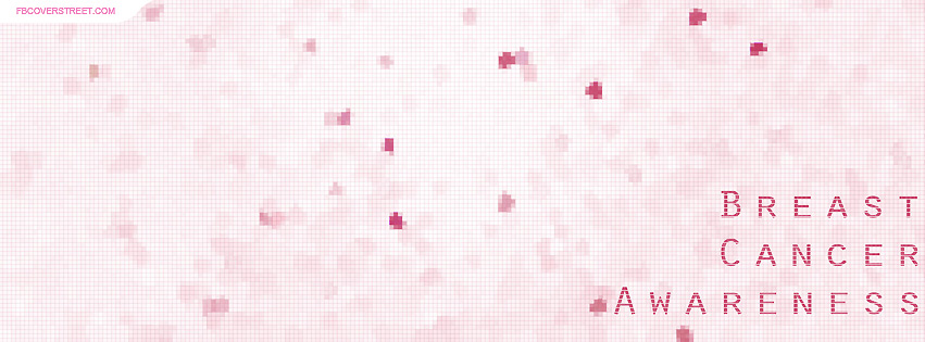 Breast Cancer Awareness Pixelated Facebook Cover
