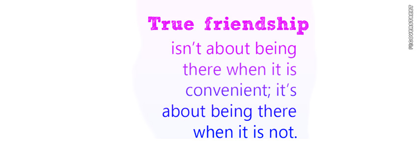 The Meaning of True Friendship Cover  Facebook Cover