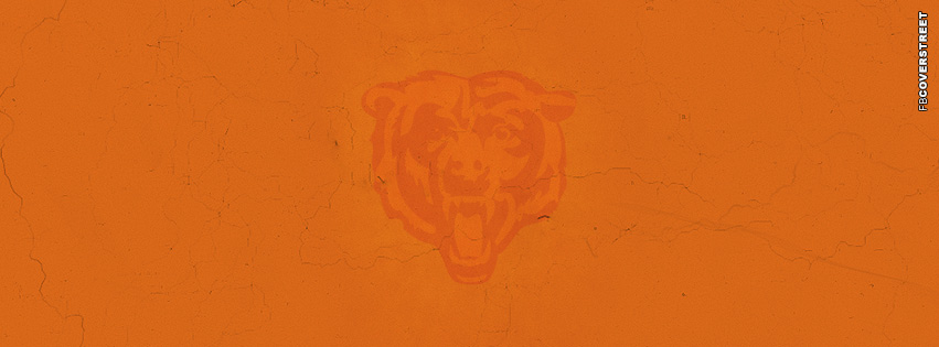 Chicago Bears Grunge Logo Cover Cover  Facebook Cover