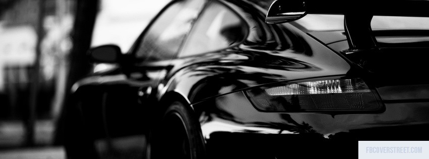 Porche Black and White Picture