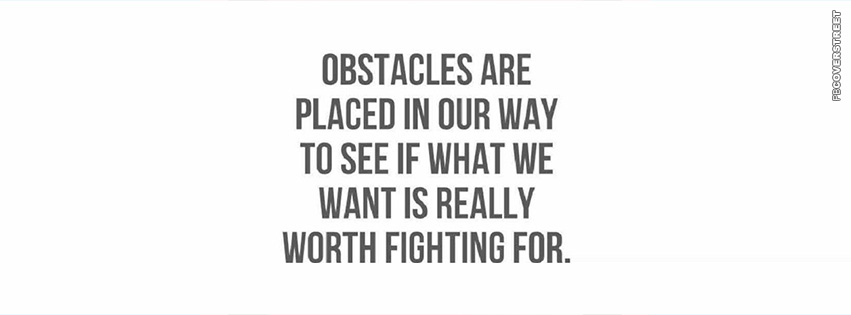 Obstacles Are Placed In Our Way  Picture