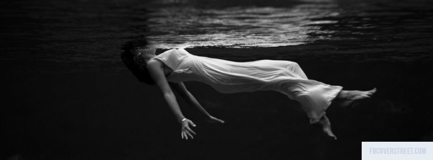 Floating In The Dark Black and White Wallpaper