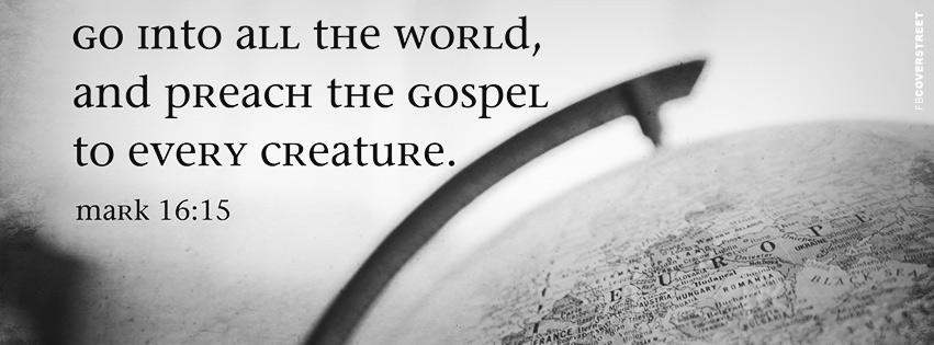 Go Into All The World Quote Wallpaper