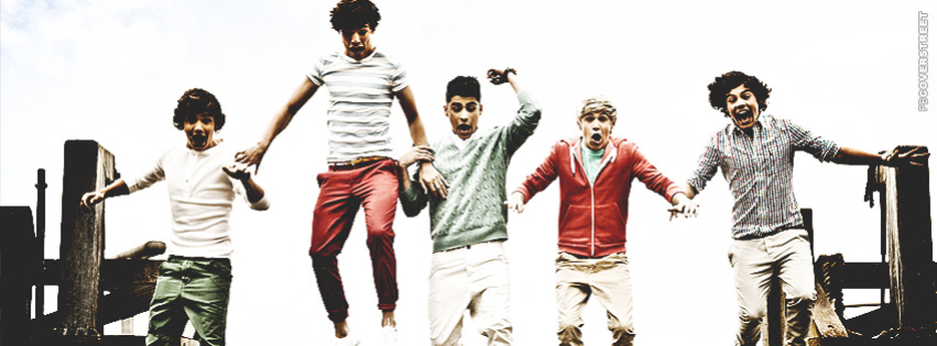 One Direction Jumping Band  Wallpaper