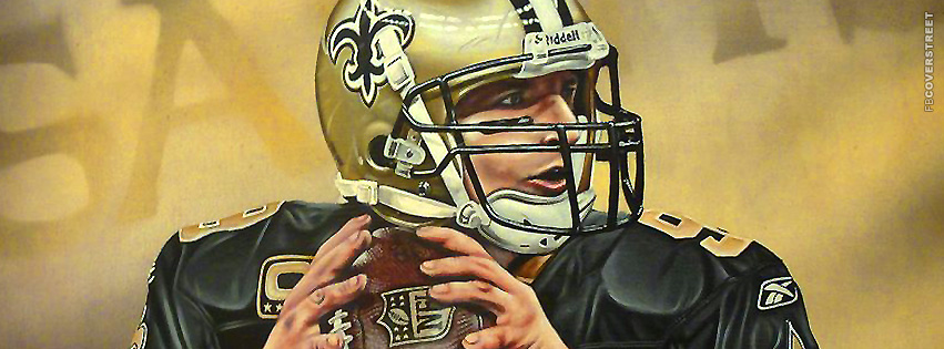 Drew Brees Artwork New Orleans Saints Cover  Wallpaper