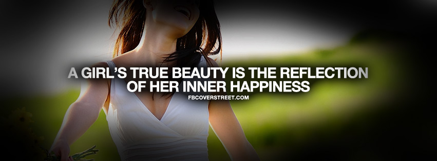A Girls True Happiness Quote Wallpaper