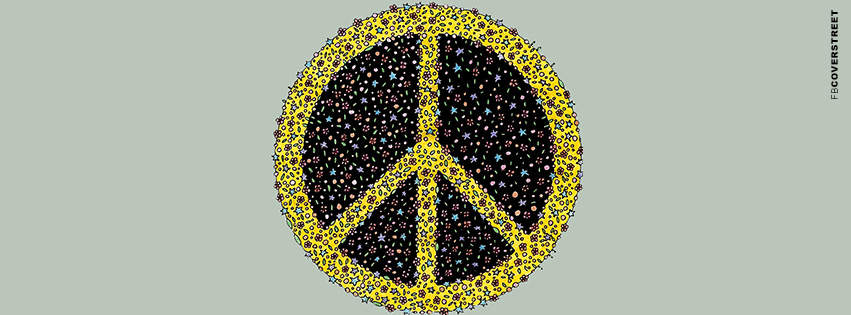 Stars and Planets Peace Symbol Wallpaper