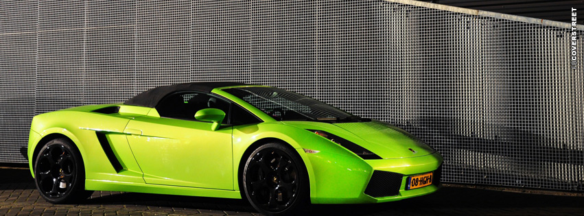 Green Lamborghini Gallardo Spyder  Wallpaper