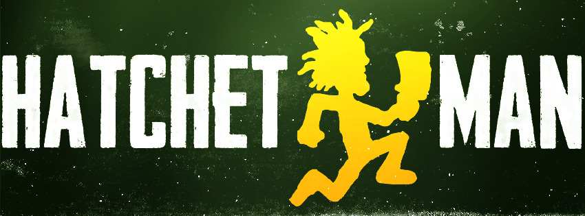 Hatchet Man Logo Green & Yellow Wallpaper