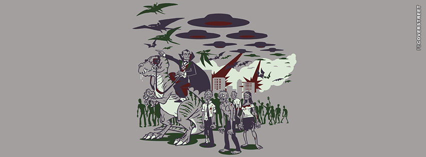 Dinosaur Vampire Zombie Apocolypse  Wallpaper