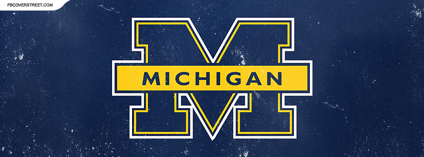 University of Michigan Grungy Logo Wallpaper