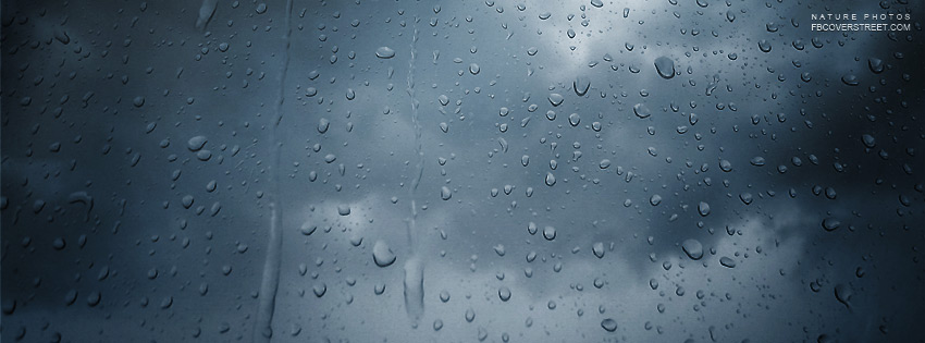 Rain Dripping Window Wallpaper