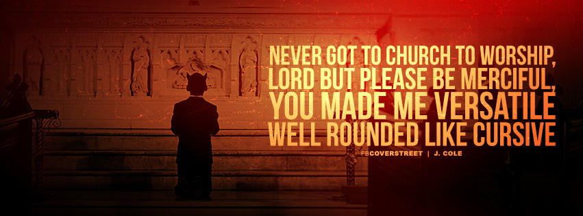 J Cole Born Sinner Lyrics Quote 2 Facebook Cover