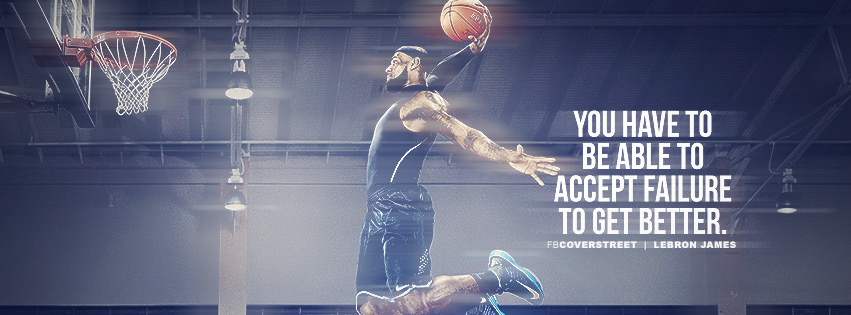 Lebron James Learning To Accept Failure Quote Wallpaper