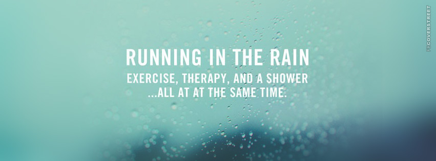 Running In The Rain  Wallpaper