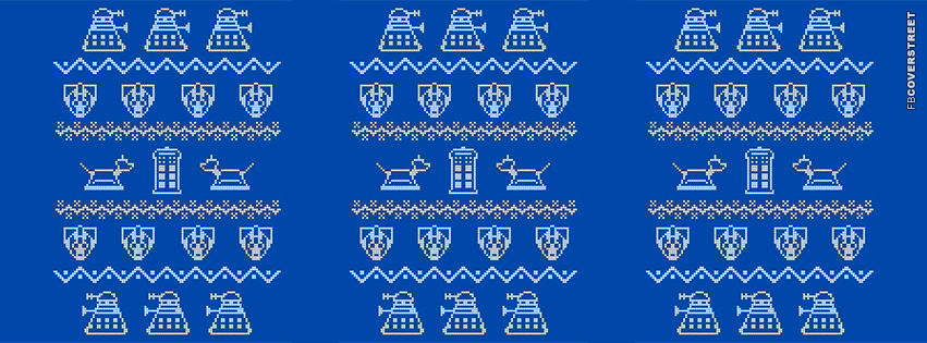 Dr Who Christmas Pattern  Wallpaper
