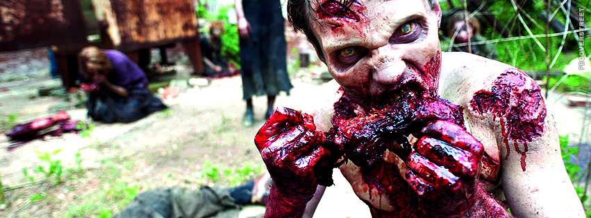 The Walking Dead Zombie Feasting  Wallpaper