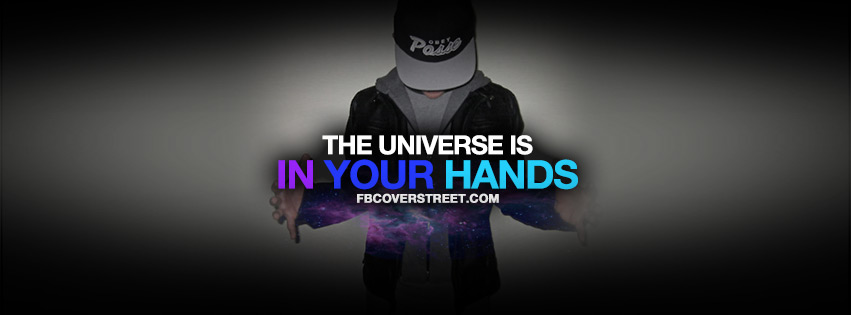 The Universe Is In Your Hands Quote Wallpaper