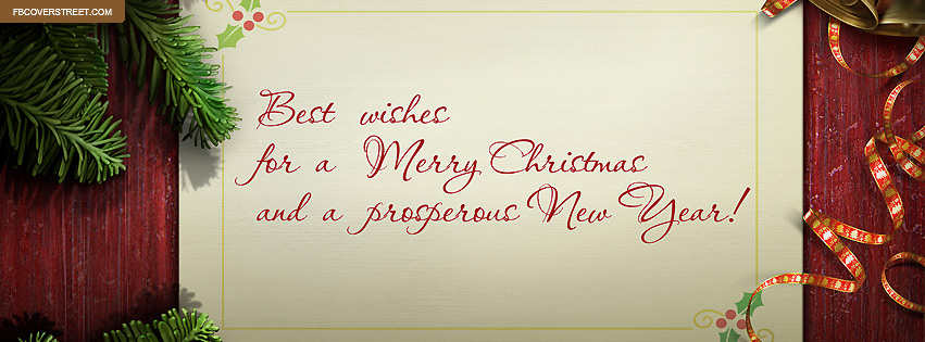 Best Wishes Merry Christmas and A Prosperous New Year Wallpaper