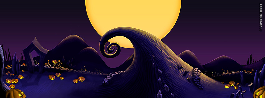 Halloween Nightmare Before Christmas Scenery Cover  Wallpaper