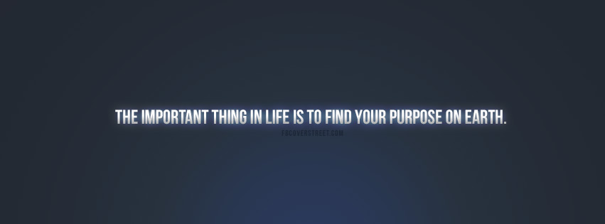 Find Your Purpose On Earth Quote Wallpaper