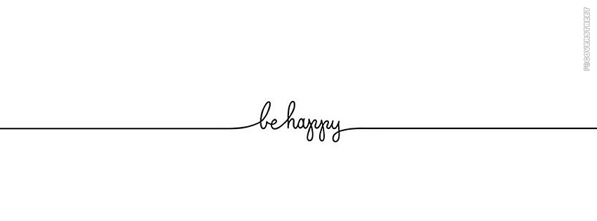 Be Happy Cursive  Wallpaper