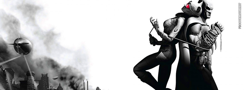 Batman and Catwoman Arkham City Cover  Wallpaper