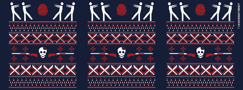 Zombie Christmas Pattern  Wallpaper