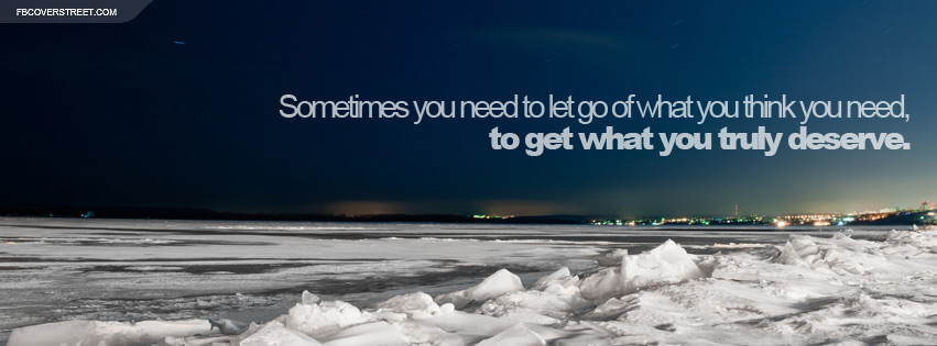 Let Go of What You Need Quote Wallpaper