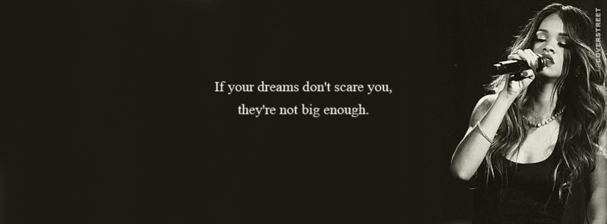 If Your Dreams Dont Scare You Rihanna Quote  Wallpaper