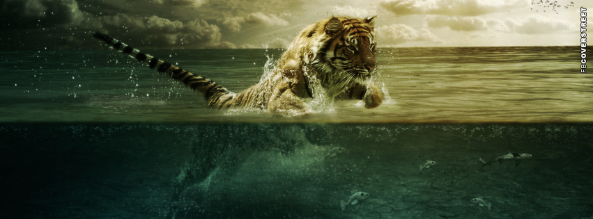 Tiger Art Water  Wallpaper