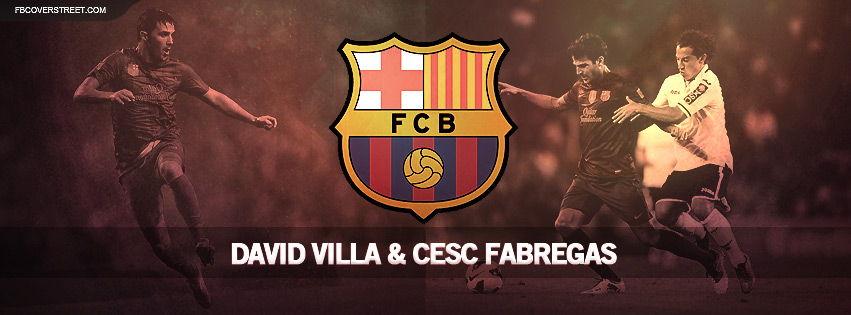 David Villa and Cesc Fabregas FC Barcelona Wallpaper