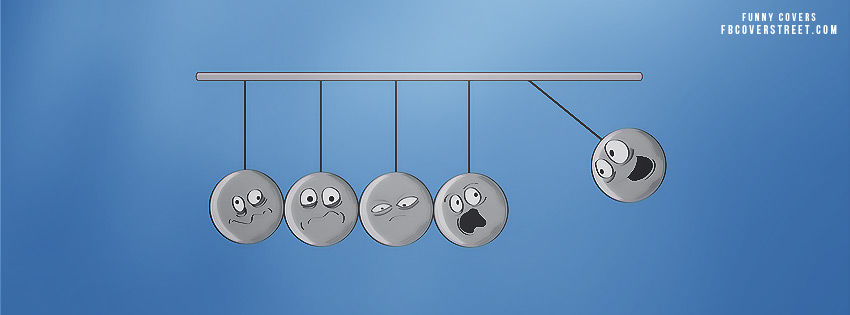 Newton's Cradle Faces Wallpaper